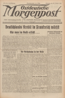 Ostdeutsche Morgenpost : erste oberschlesische Morgenzeitung. Jg.13, Nr. 29 (29 Januar 1931)