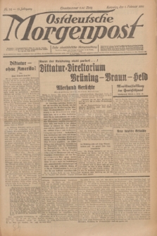 Ostdeutsche Morgenpost : erste oberschlesische Morgenzeitung. Jg.13, Nr. 32 (1 Februar 1931) + dod.