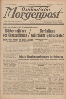 Ostdeutsche Morgenpost : erste oberschlesische Morgenzeitung. Jg.13, Nr. 38 (7 Februar 1931)