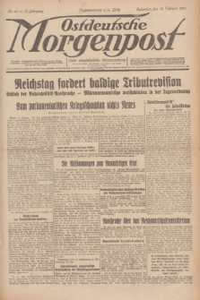 Ostdeutsche Morgenpost : erste oberschlesische Morgenzeitung. Jg.13, Nr. 44 (13 Februar 1931)
