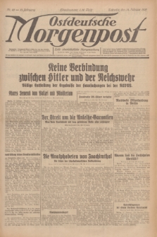 Ostdeutsche Morgenpost : erste oberschlesische Morgenzeitung. Jg.13, Nr. 45 (14 Februar 1931)