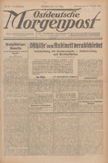 Ostdeutsche Morgenpost : erste oberschlesische Morgenzeitung. Jg.13, Nr. 46 (15 Februar 1931) + dod.