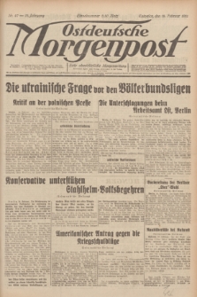 Ostdeutsche Morgenpost : erste oberschlesische Morgenzeitung. Jg.13, Nr. 47 (16 Februar 1931)