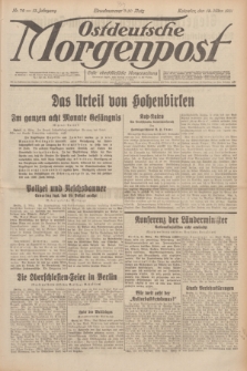 Ostdeutsche Morgenpost : erste oberschlesische Morgenzeitung. Jg.13, Nr. 72 (13 März 1931)