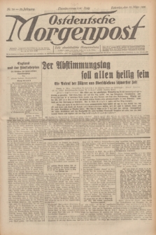 Ostdeutsche Morgenpost : erste oberschlesische Morgenzeitung. Jg.13, Nr. 74 (15 März 1931) + dod.