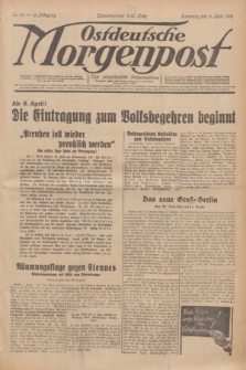 Ostdeutsche Morgenpost : erste oberschlesische Morgenzeitung. Jg.13, Nr. 96 (8 April 1931)
