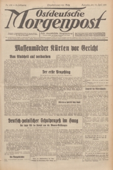 Ostdeutsche Morgenpost : erste oberschlesische Morgenzeitung. Jg.13, Nr. 102 (14 April 1931)