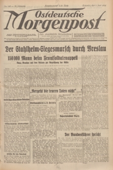 Ostdeutsche Morgenpost : erste oberschlesische Morgenzeitung. Jg.13, Nr. 149 (1 Juni 1931)