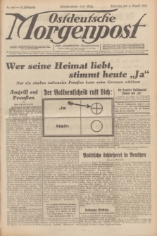 Ostdeutsche Morgenpost : erste oberschlesische Morgenzeitung. Jg.13, Nr. 218 (9 August 1931) + dod.