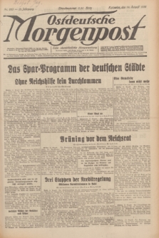 Ostdeutsche Morgenpost : erste oberschlesische Morgenzeitung. Jg.13, Nr. 223 (14 August 1931) + dod.