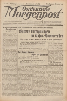 Ostdeutsche Morgenpost : erste oberschlesische Morgenzeitung. Jg.13, Nr. 246 (6 September 1931) + dod.