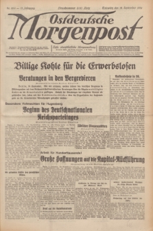 Ostdeutsche Morgenpost : erste oberschlesische Morgenzeitung. Jg.13, Nr. 259 (19 September 1931) + dod.