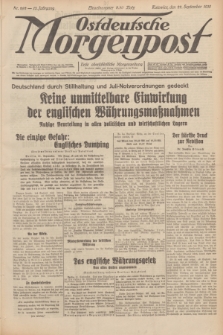 Ostdeutsche Morgenpost : erste oberschlesische Morgenzeitung. Jg.13, Nr. 262 (22 September 1931) + dod.