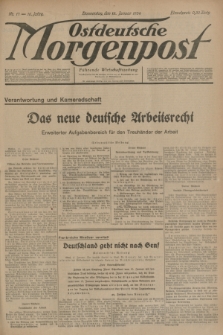 Ostdeutsche Morgenpost : Führende Wirtschaftszeitung. Jg.16, Nr. 17 (18 Januar 1934)