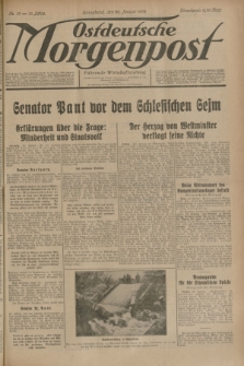 Ostdeutsche Morgenpost : Führende Wirtschaftszeitung. Jg.16, Nr. 19 (20 Januar 1934)