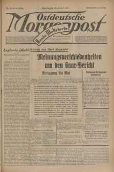 Ostdeutsche Morgenpost : Führende Wirtschaftszeitung. Jg.16, Nr. 20 (21 Januar 1934) + dod.