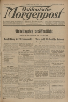 Ostdeutsche Morgenpost : Führende Wirtschaftszeitung. Jg.16, Nr. 23 (24 Januar 1934)