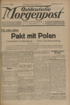 Ostdeutsche Morgenpost : Führende Wirtschaftszeitung. Jg.16, Nr. 26 (27 Januar 1934)