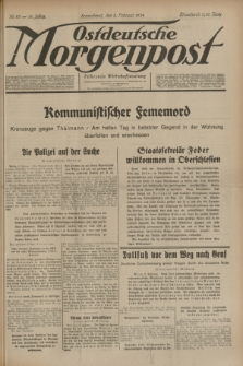 Ostdeutsche Morgenpost : Führende Wirtschaftszeitung. Jg.16, Nr. 33 (3 Februar 1934)