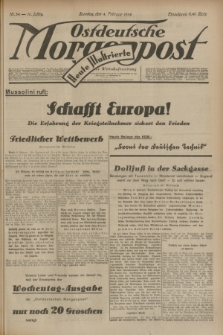 Ostdeutsche Morgenpost : Führende Wirtschaftszeitung. Jg.16, Nr. 34 (4 Februar 1934) + dod.