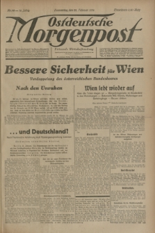 Ostdeutsche Morgenpost : Führende Wirtschaftszeitung. Jg.16, Nr. 52 (22 Februar 1934)