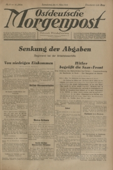Ostdeutsche Morgenpost : Führende Wirtschaftszeitung. Jg.16, Nr. 57 (3 März 1934)