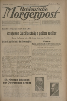 Ostdeutsche Morgenpost : Führende Wirtschaftszeitung. Jg.16, Nr. 89 (5 April 1934)