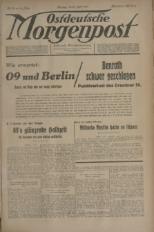 Ostdeutsche Morgenpost : Führende Wirtschaftszeitung. R.16, Nr. 93 (9 April 1934)