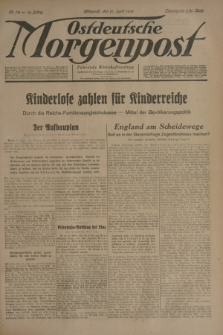 Ostdeutsche Morgenpost : Führende Wirtschaftszeitung. Jg.16, Nr. 95 (11 April 1934)