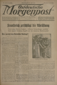 Ostdeutsche Morgenpost : Führende Wirtschaftszeitung. Jg.16, Nr. 103 (19 April 1934)