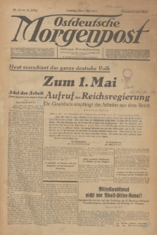 Ostdeutsche Morgenpost : Führende Wirtschaftszeitung. Jg.16, Nr. 115 (1 Mai 1934) + dod.