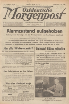 Ostdeutsche Morgenpost : Führende Wirtschaftszeitung. Jg.16, Nr. 176 (2 Juli 1934)