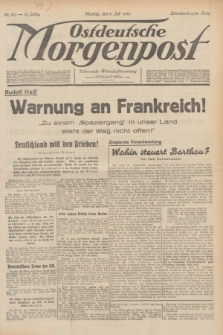 Ostdeutsche Morgenpost : Führende Wirtschaftszeitung. Jg.16, Nr. 183 (9 Juli 1934)
