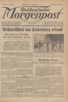 Ostdeutsche Morgenpost : Führende Wirtschaftszeitung. Jg.16, Nr. 206 (1 August 1934)