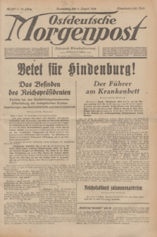 Ostdeutsche Morgenpost : Führende Wirtschaftszeitung. Jg.16, Nr. 207 (2 August 1934)