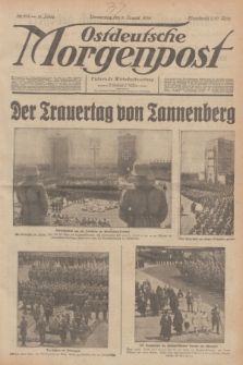 Ostdeutsche Morgenpost : Führende Wirtschaftszeitung. Jg.16, Nr. 214 (9 August 1934)