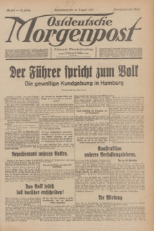 Ostdeutsche Morgenpost : Führende Wirtschaftszeitung. Jg.16, Nr. 223 (18 August 1934)