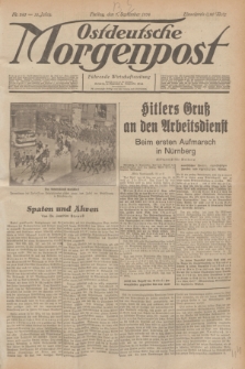 Ostdeutsche Morgenpost : Führende Wirtschaftszeitung. Jg.16, Nr. 243 (7 September 1934)