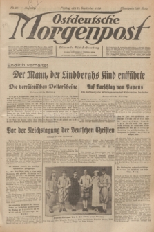 Ostdeutsche Morgenpost : Führende Wirtschaftszeitung. Jg.16, Nr. 257 (21 September 1934)