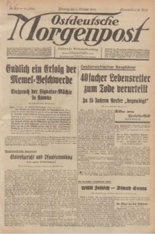 Ostdeutsche Morgenpost : Führende Wirtschaftszeitung. Jg.16, Nr. 268 (2 Oktober 1934)