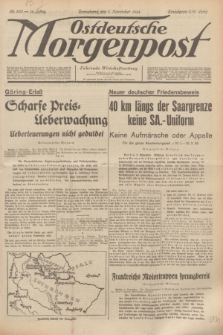 Ostdeutsche Morgenpost : Führende Wirtschaftszeitung. Jg.16, Nr. 300 (3 November 1934)