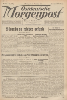 Ostdeutsche Morgenpost : Führende Wirtschaftszeitung. Jg.16, Nr. 323 (26 November 1934)