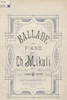 Ballade : pour piano : op. 21