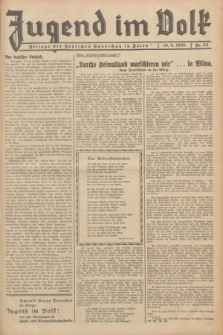 Jugend im Volk : Beilage der Deutschen Rundschau in Polen. 1935, Nr. 24 (16 Juni)