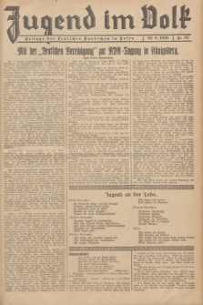 Jugend im Volk : Beilage der Deutschen Rundschau in Polen. 1935, Nr. 25 (23 Juni)