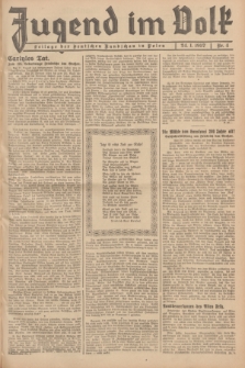 Jugend im Volk : Beilage der Deutschen Rundschau in Polen. 1937, Nr. 4 (24 Januar)