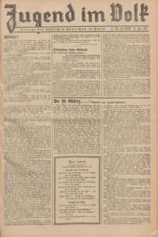 Jugend im Volk : Beilage der Deutschen Rundschau in Polen. 1937, Nr. 12 (21 März)