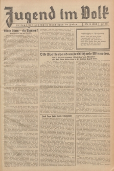 Jugend im Volk : Beilage der Deutschen Rundschau in Polen. 1937, Nr. 13 (28 März)