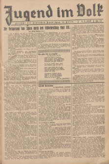 Jugend im Volk : Beilage der Deutschen Rundschau in Polen. 1937, Nr. 14 (4 April)