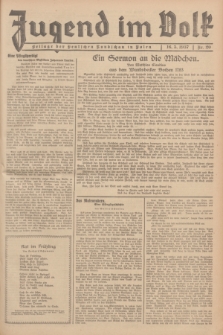 Jugend im Volk : Beilage der Deutschen Rundschau in Polen. 1937, Nr. 20 (16 Mai)
